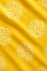 Elastic Fitted Bedsheets For King Size With Two Pillow Cover - 72 X 78 X 10 Inches, Yellow & White | Super Soft Premium Brushed Glace Cotton Bedsheet, Breathable & Wrinkle Free