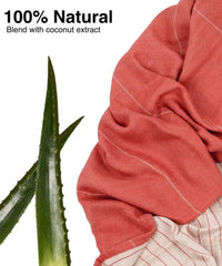Doctor Towels, Aloe Vera Towel Set Of 3-1 Bath Towel, 1 Hand Towel, 1 Face Towel, Super Soft & High Absorbency Towels For Sensitive Skin, Quick Dry Towels Large Size (Apricot Brandy)