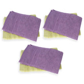 Kuber Industries Cotton Hand Towel 1200 Gsm | Super Soft, Quick Absorbent & Anti-Bacterial Gym & Workout Towels - Purple & Green (6 Pieces)