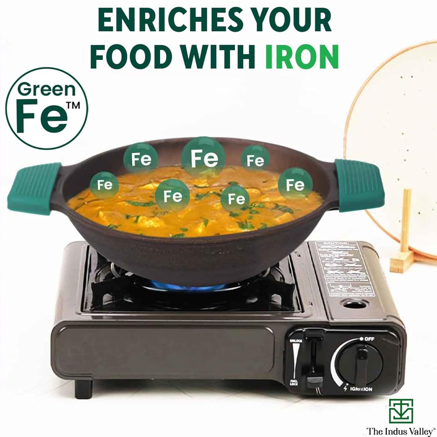 Super Smooth Black Cast Iron Kadai For Deep Frying With Silicon Grip - Medium, 25.4cm, 10 Inch, 2.5 Liters, 2.4 Kg | Naturally Nonstick, 100% Pure & Toxin-Free, No Chemical Coating Super Smooth Black Cast Iron Kadai For Deep Frying With Silicon Grip - Medium, 25.4cm, 10 Inch, 2.5 Liters, 2.4 Kg | Naturally Nonstick, 100% Pure & Toxin-Free, No Chemical Coating