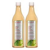 Jiva Amla Juice 100% Pure & Natural Helpful In Digestion, Enhance Skin, Hair & Eye | 1 Litre 2.2lbs Each Pack Of 2