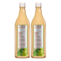 Jiva Amla Juice 100% Pure & Natural Helpful In Digestion, Enhance Skin, Hair & Eye | 1 Litre 2.2lbs Each Pack Of 2
