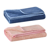 Urbanleaf Microfiber Large Bath Towel Quick Dry Super Absorbent Bath Towel | Towel For Bath, Travel, Gym, Beach, Pool & Yoga (Peach & Navy Blue)