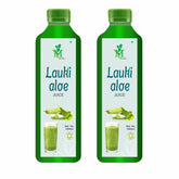 Mint Veda Lauki Aloe Vera Juice Rejuvenates Skin & Hair, Natural Juice For Skin Care, No Added Sugar | 1000ml 2.2lbs Each Pack Of 2