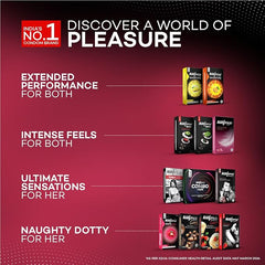 Manforce Litchi Flavoured Extra Dotted Condoms For Men | 10 Pcs| Lubricated Latex For Her Pleasure