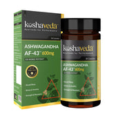 Koshaveda Ashwagandha Af-43⢠600mg Capsules, For Sound Sleep, Strength & Recovery, Promoting Stress Relief, Energy Boost | 30 Capsules 50gm 0.1lbs