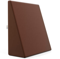 Wedge Pillow Memory Foam For Back Support, Velvet Brown, Medium Size - 7 Inch | Wedge Cushion, Acid Reflux, Snoring, Gerd, Leg Elevation, Pregnancy | Removable Cover, Multipurpose Pillow