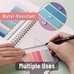 2 Sheets Index Sticky Tabs, Colorful Sticky 20 Colors Transparent Sticky Notes Tabs - 400 Pcs