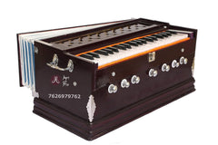 Musical Instrument Harmonium With Carry Bag - 39 Keys, 7 Stopper, 7 Bellow, 3 1/4 Octave, Two Reeds (Bass- Male) | Instant Response Keyboard