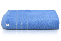 Kuber Industries Premium Bath Towel 500 Gsm | Super Soft, Fluffy & Absorbent Cotton Bath Towel Perfect For Daily Use (Blue)