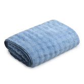 Enrich Homes Microfiber Bath Towels 450 Gsm | Large Size Super Soft Towel For Women & Men (Light Blue)- 1 Pcs