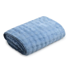 Enrich Homes Microfiber Bath Towels 450 Gsm | Large Size Super Soft Towel For Women & Men (Light Blue)- 1 Pcs