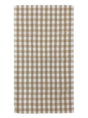 Athom Living Premium Cotton Light Weight Quick-Dry High Absorbent Cotton Bath Towel 250 Gsm, (Beige Checks)