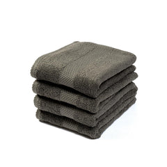 Earthy Fables Premium Face Towels 800 Gsm | Ultra Soft, Quick Dry & Highly Absorbent, For Gym, Travel & Acne-Prone Skin | Set Of 4 (Grey)