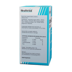 ?Health Aid Vitamin B12 Mega Strength One - A - Day | 60 Vegetarian Tablets , 100gm 0.2lbs