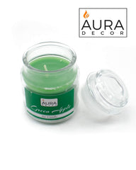 GREEN APPLE FRUITY FRAGRANCE JAR CANDLE |90GM PARAFFIN WAX BURNING TIME 30 HOURS