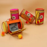 Jaipur Ace Decorative Cash Box, Shagun Box, Gift Box, Jewellery Box, Bangel Box, Money Box Envelop Wedding Gift Color - Multcolor, Pack Of 8