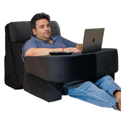 Wedge Pillow & Lap Desk Combo, For Laptops, Arm Rest & Reading Pillow - Black | Study & Reading - Adjustable Wedge Pillow, Headrest For Back Support & Lap Desk Pillow - Gaming Pillow