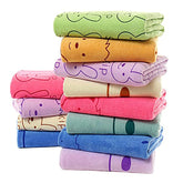 Mom Care Microfibre Small Size Bath Towels 200 Gsm | Extra Soft Quick Dry Strong Water Absorbent Bathing Towel For 3 Years+ Kids | Pack Of 3 (Multicolor)