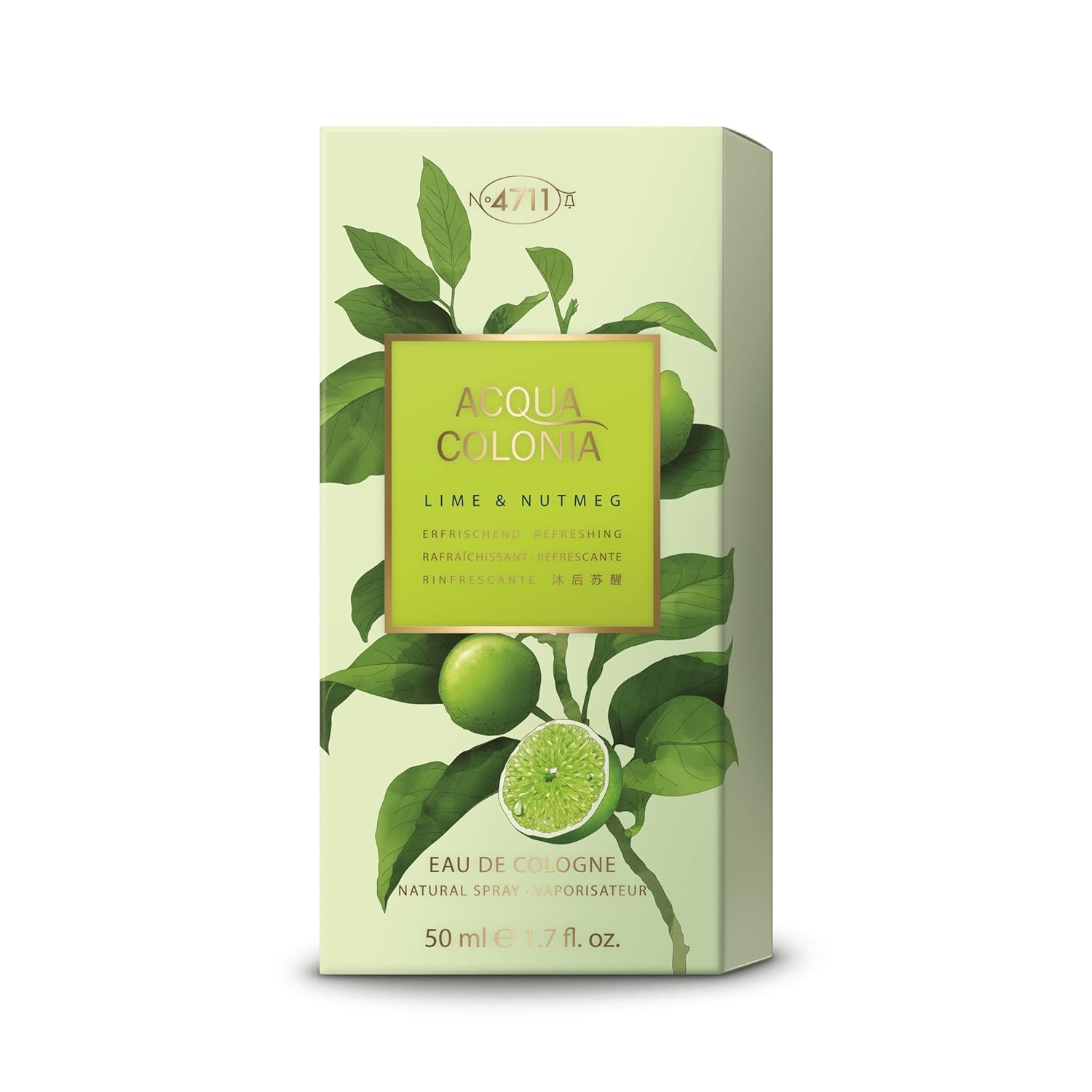 4711 Acqua Colonia Lime & Nutmeg Unusex Eau De Cologne 50ml 1.6 Fl.oz. | Best Suited For Partywear Perfume Long Lasting Fragrance 4711 Acqua Colonia Lime & Nutmeg Unusex Eau De Cologne 50ml 1.6 Fl.oz. | Best Suited For Partywear Perfume Long Lasting Fragrance