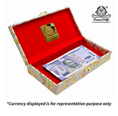 Decorative & Attractive Cash Box, Shagun Box For Gifting Shagan Money In Wedding, Jewellery Box, Money Box, Gift Box, Bangle Box, Colour - Brown