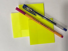 Sticky Notes Pastel Sticky Note Clear Self - Sticky Annotation, Waterproof | Pack Of 1, Yellow