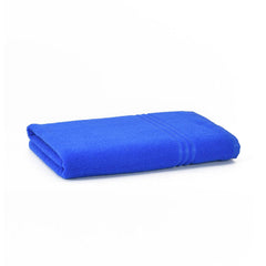 Cotton Bolls Textiles Soft Fabric Bath Towels 250 Gsm Large Size Soft & Absorbent 1 Piece Bath Towel For Men/Women In Daily Use (Blue)
