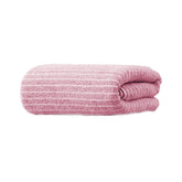 Black Gold The Finer Touch Microfiber Striped Hand Towel 200 Gsm | Soft & Quick Dry, Lightweight & Absorbent Face Towel (Pink) - Pack Of 1