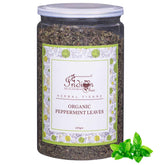 The Indian Chai Organic Peppermint Tea Leaves - 100gm, 3.5 Ounce | Loose Leaves Herbal Tea In Airtight Jar - Caffeine Free Green Tea
