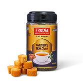 Foodia Gold Jaggery Kadak Tea 3 In 1 Readymix - 400gm, 14.1 Ounce | Premium Tea Mix With Jaggery, Assam Tea & Extra Strong Leaves - Lactose Free Kadak Chai