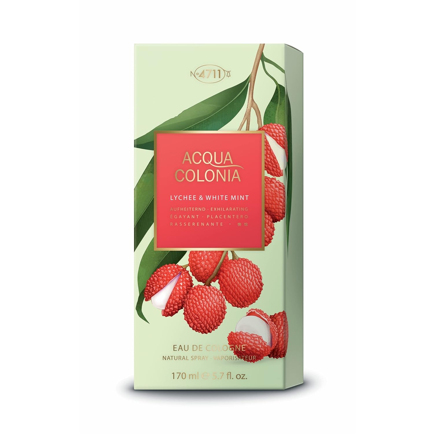 4711 Acqua Colonia Lychee & White Mint Unisex Eau De Cologne 170ml 5.7 Fl.oz. | Best Gift For Love 4711 Acqua Colonia Lychee & White Mint Unisex Eau De Cologne 170ml 5.7 Fl.oz. | Best Gift For Love