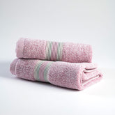 Spread Spain Water & Soil Hand Towel 500 Gsm | Luxurious Blend Of Cotton & Bamboo Fiber Hand Towel Ultra-Absorbent, Quick-Drying & Skin-Friendly (Pink) - Pack Of 2