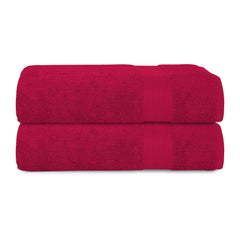 House Of Terry 100% Cotton Bath Towel 1000 Gsm | Quick Dry, Soft & Absorbent, Fade-Resistant, Skin-Friendly, For Men & Women Towel (Paradise Pink) - Pack Of 2