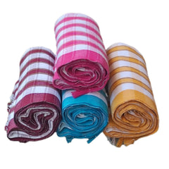Knss Handloom 100% Pure Cotton Towels 450 Gsm Xxxl Size | 3/6feet Heavy Quality (Pack Of 4)- Multicolor