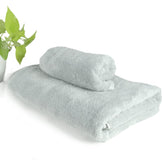 Heelium Bamboo Towel Set 1 Bath & 1 Hand Towel 700 Gsm | Super Soft & Antibacterial Towel (Grey) - 2 Piece