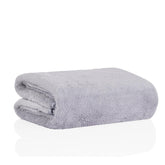Glivary Microfiber Bath Towels 300 Tc | Extra Soft Plush & Quick Dry High Absorbency Large Size Towels For Bathing (Grey)