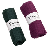 Furnofy 450 Gsm Hand Towel Set Of 2 Soft, Absorbent & Quick-Dry Towels For Gym, Home, Kitchen, Pool, Travel (Olive, Magenta)