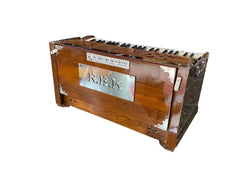 Musical Instrument Harmonium - 3 3/4 Octave, Double Fold Bellow, Total 44 Keys, Two Reeds (Bass+ Male) | Tuning 440 Standard Pitch