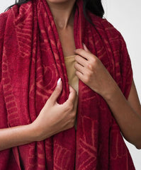 Doctor Towels Alufern Terry Bath Towel Aloe Vera 600 Gsm | Clinically Tested & Proven To Help Reduce Acne Designed For Sensitive Skin Super Soft Large Size Bath Towels (Cherrywood Red)