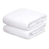 Jml Fleece Bath Towel 900 Gsm | Super Soft And Absorbent, Lint Free, Fade Resistant Oversized Bath Towel (White) - Pack Of 2