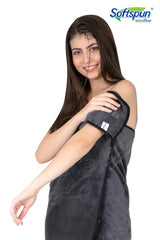 Softspun Microfiber Super Soft Hand & Face Wipes 300 Gsm Towel Set - 4 Piece (Grey)
