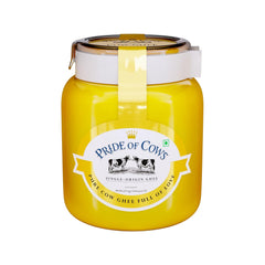Premium Desi Cow Ghee By Pride Of Cows | High In Vitamins A, D & Healthy Desi Ghee Good For Laddus | (500ml) 16.9 Ounce | Jar Pack