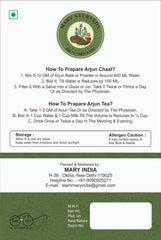 Mary Ayurveda Pure & Natural Arjuna Bark Powder, Arjun Chaal Powder Terminalia Arjuna With Medicinal Benefits | 200gm 0.4lbs