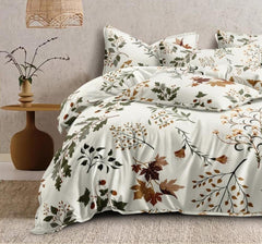 Queen Size Printed Double Bedsheet With 2 Pillow Covers For Home | 90 X 100 Inches, White - Beautiful Bedsheet Set | Perfect For Gifting Wedding, Anniversary