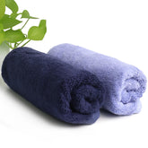 Heelium Bamboo Hand Towel 600 Gsm | Ultra Absorbent & Anti-Bacterial 3x Softer Than Cotton Towels | Pack Of 2 - Iris, Blue
