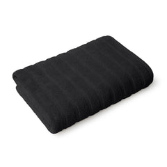 Mytrident Quick Dry 100% Cotton Bath Towel 450 Gsm (Black) - 1 Pcs