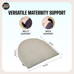 C Shape Full Body Pillow, Pregnancy Pillows For Sleeping, Half Moon, Dark Grey | Maternity Pillows For Back, Hips, Legs, Belly | For Pregnant Women With Removable, Washable Velvet Cover