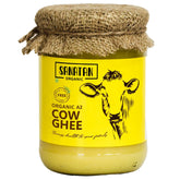 100% Pure Organic A2 Cow Ghee By Sanatan Organic | Rich Source Of Vitamin A & Protein Fiber Healthy Pure Desi Cow Ghee For Heart Health | (500ml) 16.9 Ounce | Jar Pack