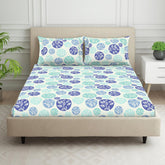 Double Bedsheet For Queen Size 2 Matching Pillow Cover - 88 X 100 Inches, Multicolor | Durable & Long Lasting Wrinkle Resistant Fabric - Skin Safe & Super Soft