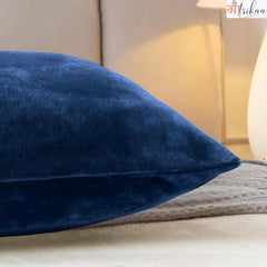 Full Body Pillow, Long Sleeping, For Side Sleeping Hugging, Cuddling, Blue - 54 X 18 Inches | For Relaxing & Pregnancy Comfort, Velvet Pillow With Removable Cover, Adjustable Pillow